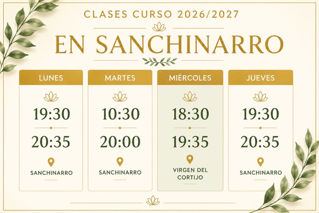 clases yoga presencial en sanchinarro
